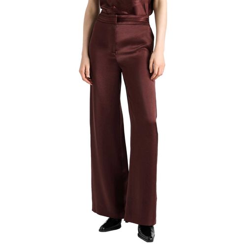 Cue Satin Bind Detail Wide Leg Pant